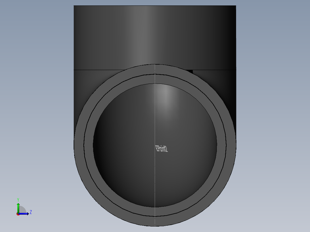 PVC管件-6in_Elbow前视图