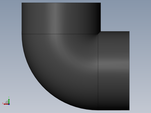 PVC管件-6in_Elbow左视缩略图