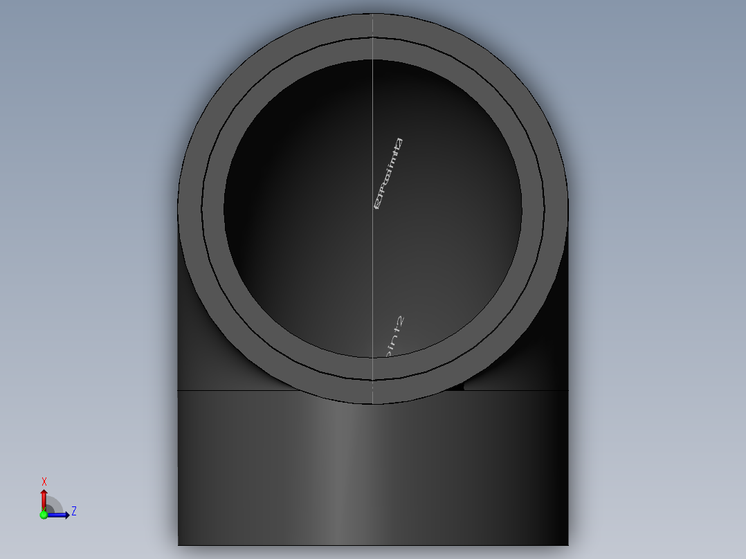 PVC管件-6in_Elbow俯视图