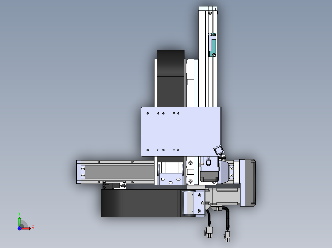 内嵌直交机械手XYG系列XYG210-A4前视图