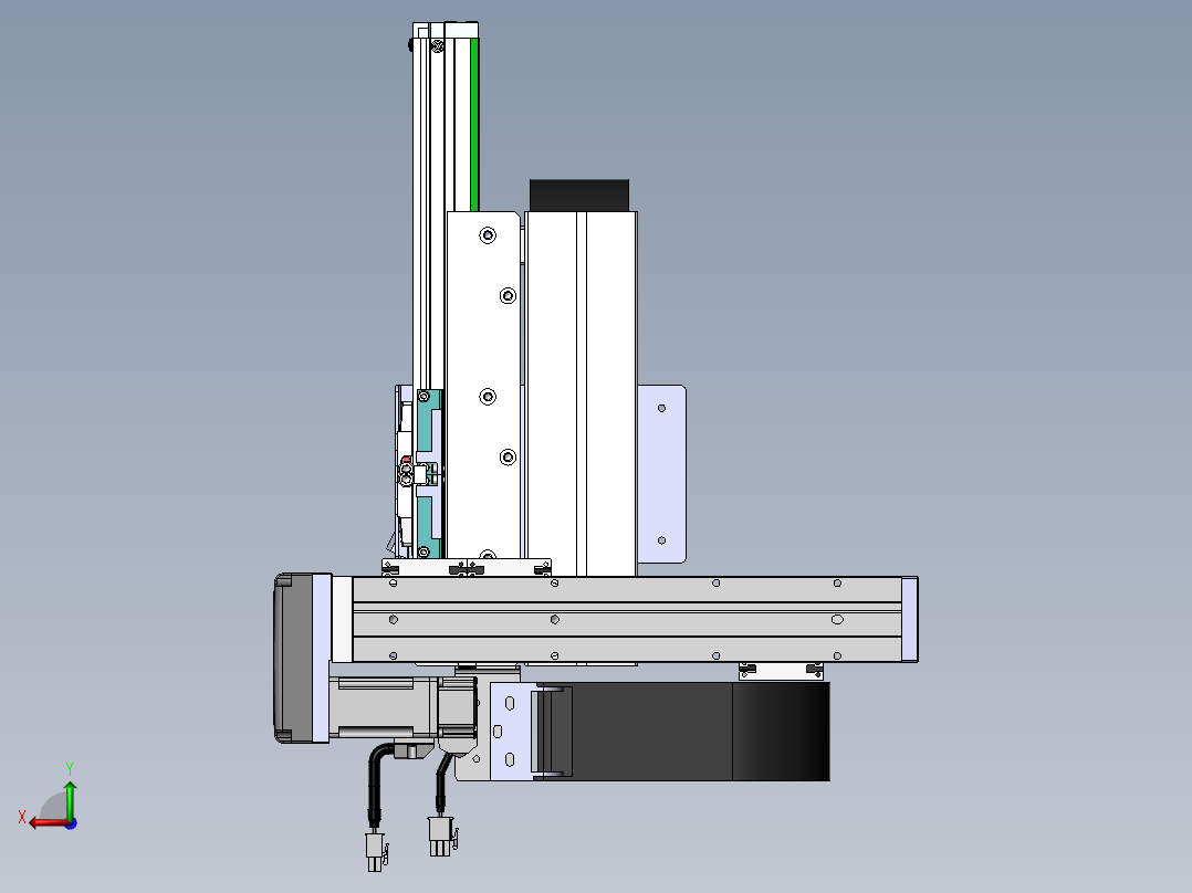 内嵌直交机械手XYG系列XYG210-A4后视图