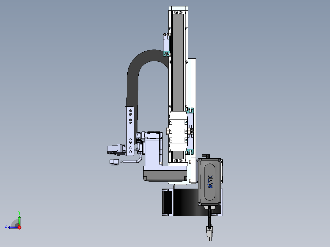 内嵌直交机械手XYG系列XYG210-A4右视图