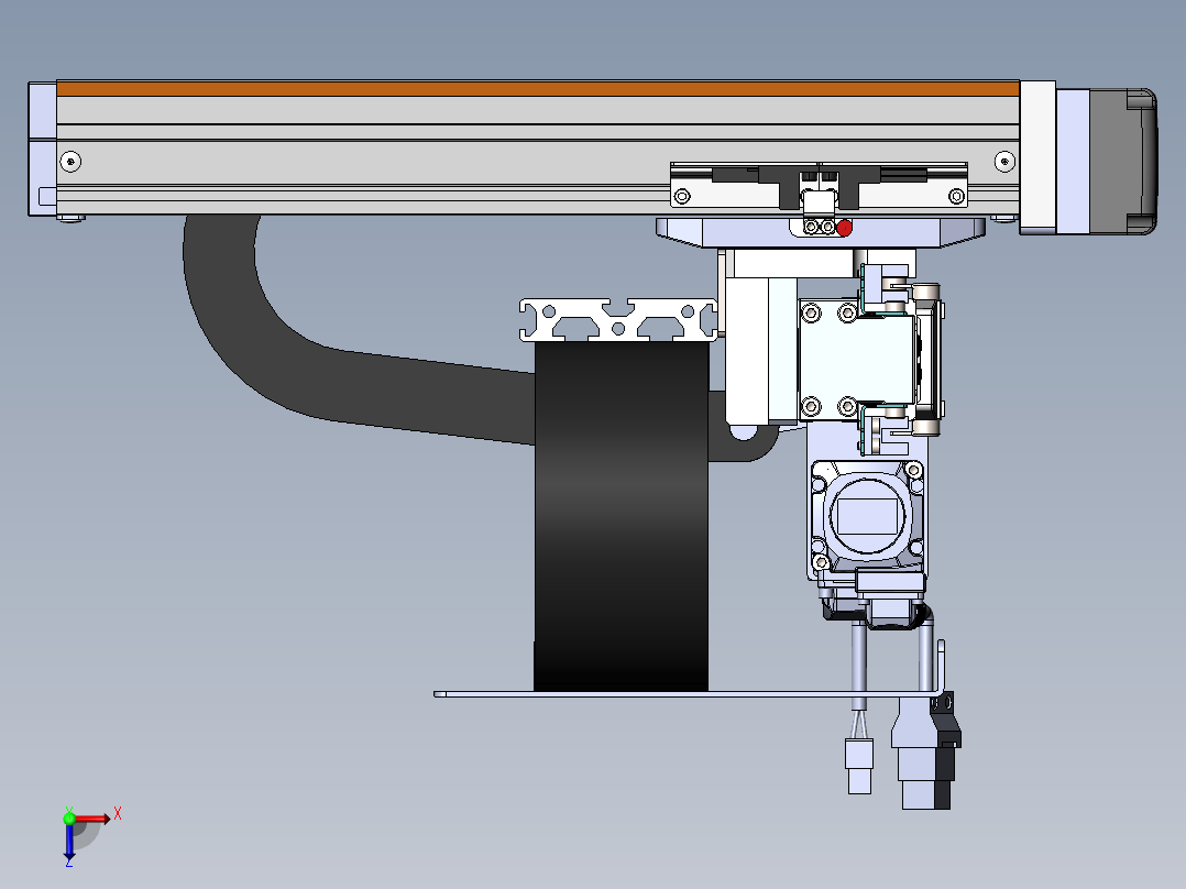 内嵌直交机械手XYG系列XYG210-A4俯视图
