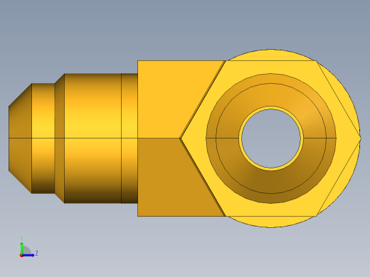 扩口式工业通用硬管接头Male Run Tee 151F-6-8左视缩略图