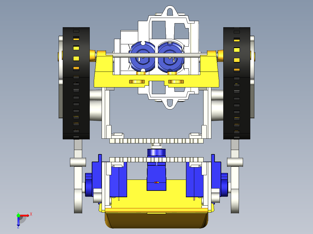 tamiya cam program三角履带机器人俯视图