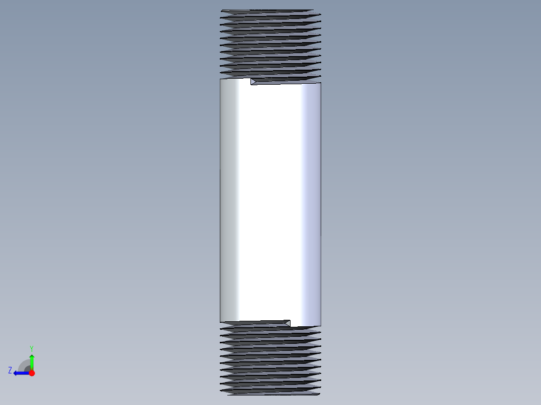 聚氯乙烯配件33-Sch80_Nipple_MPTxMPT_861-107_0.75in x 4in右视图