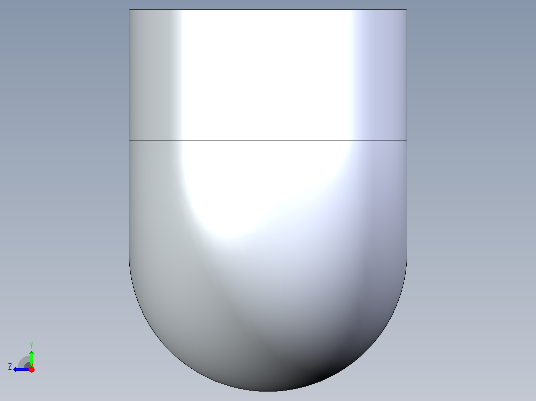 聚氯乙烯配件05-Sch80_90Elbow_SxS_806-040 _4in右视图