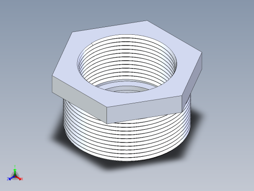 聚氯乙烯配件18-Sch80_ReducerBushing_MPTxFPT_839-251_2in x 1.5in正等轴测缩略图