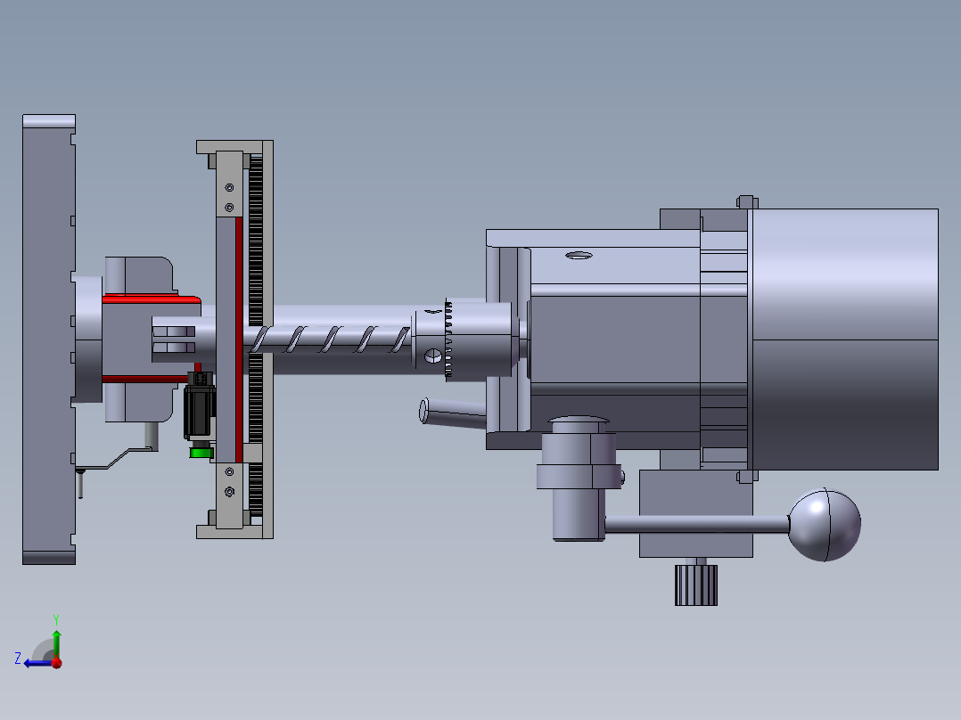 齿轮钻床设计说明书右视图
