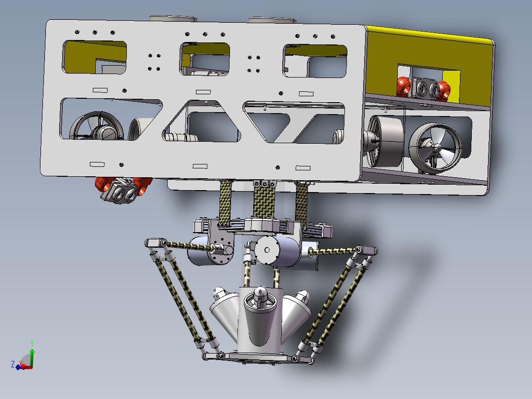 海参捕捞机器人总装配体