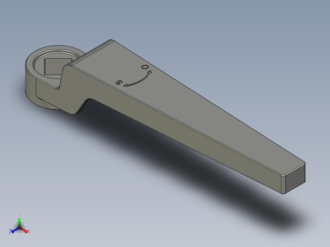 管道手动球阀-水管开关阀-手动阀门User Library-md52c150dn40-1_DN40~65Handle主视图