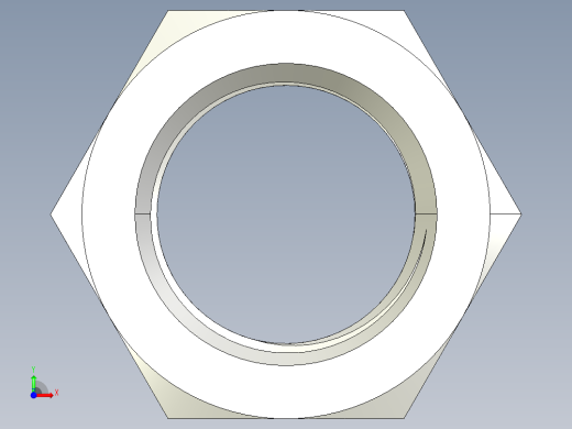 DIN 934 螺母-M90 Nut.STEP前视缩略图