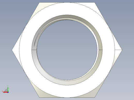 DIN 934 螺母-M90 Nut.STEP后视缩略图