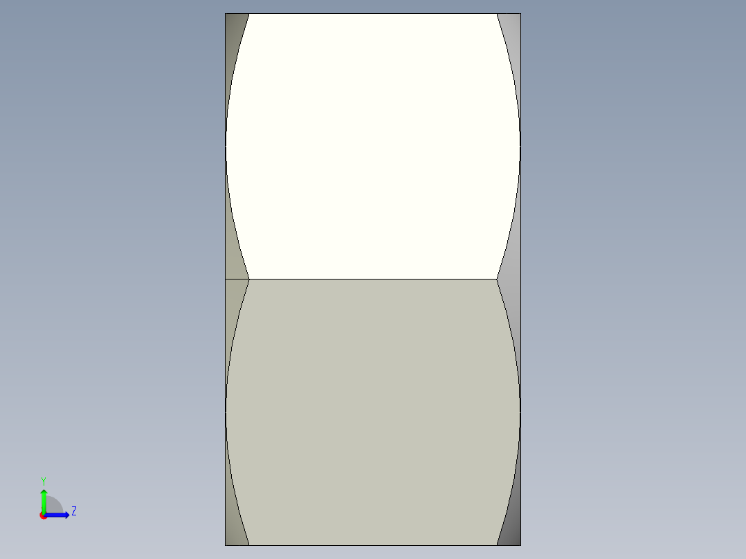 DIN 934 螺母-M90 Nut.STEP左视图