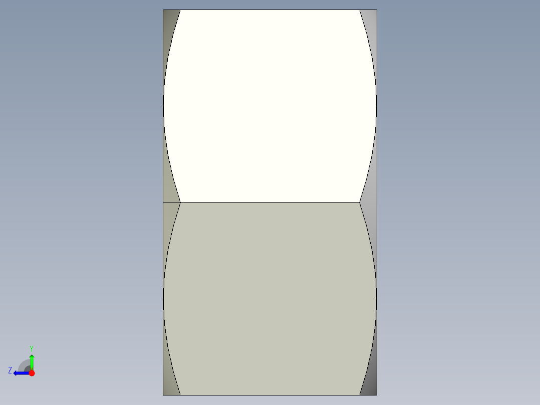 DIN 934 螺母-M90 Nut.STEP右视图