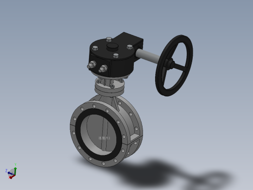 法兰式涡轮蝶阀-316L DN50-DN600