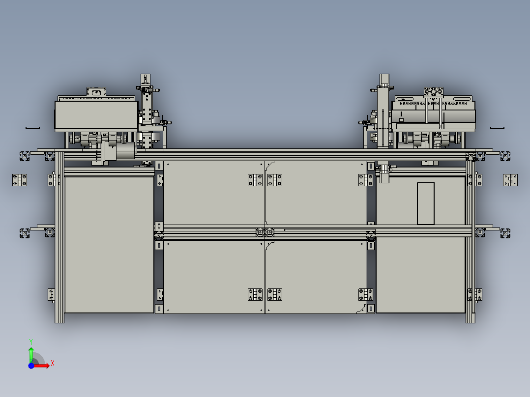 自动喷印设备前视图