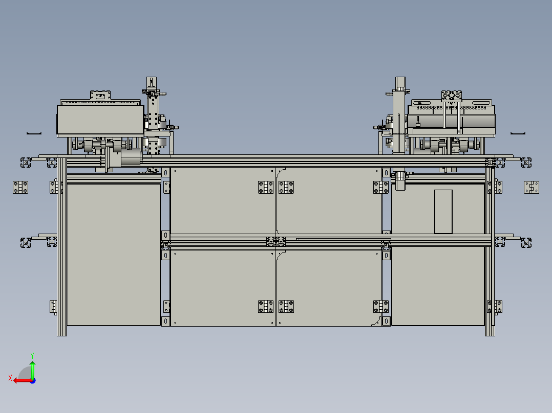自动喷印设备后视图