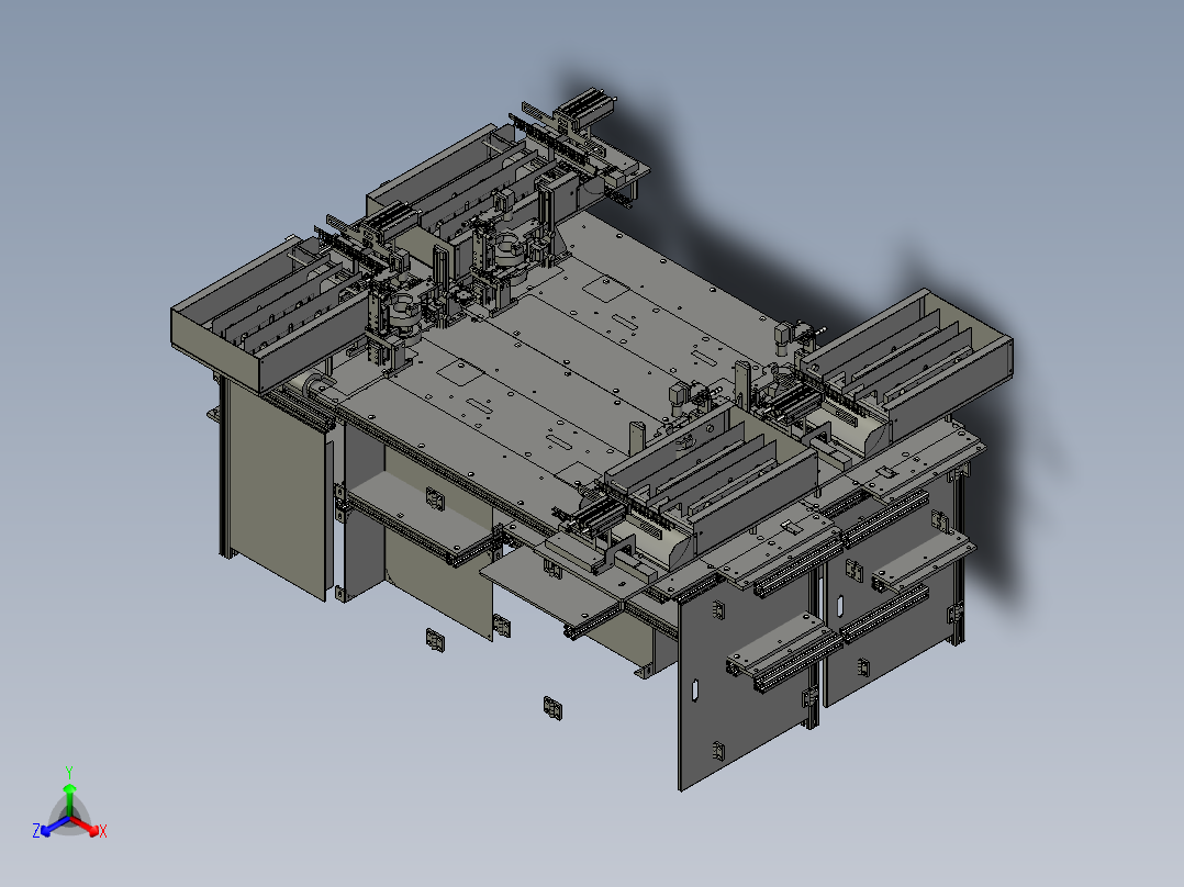自动喷印设备正等轴测图