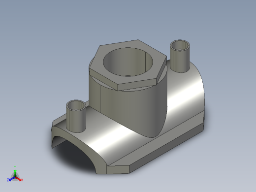 鞍式管正等轴测缩略图