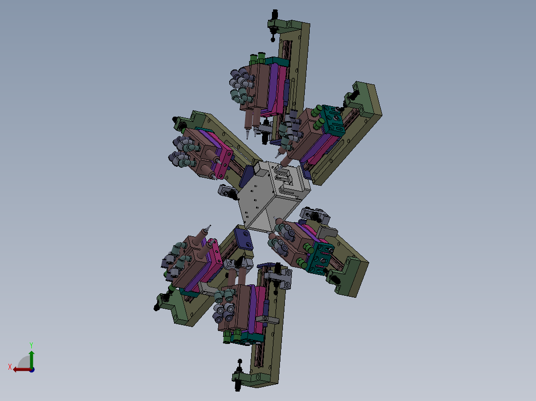 机芯矫正仪器后视图