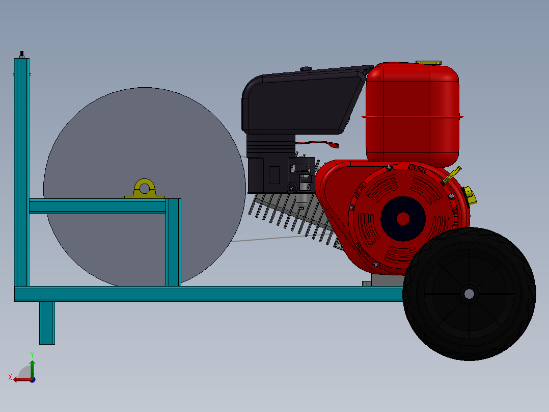绞车 卷扬机 (27)后视图