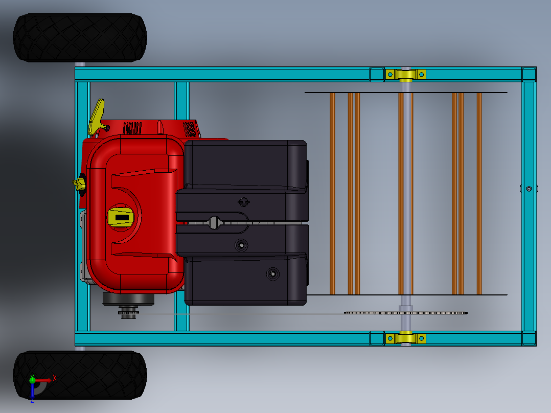 绞车 卷扬机 (27)俯视图