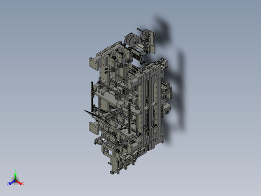 双色3D打印机正等轴测缩略图