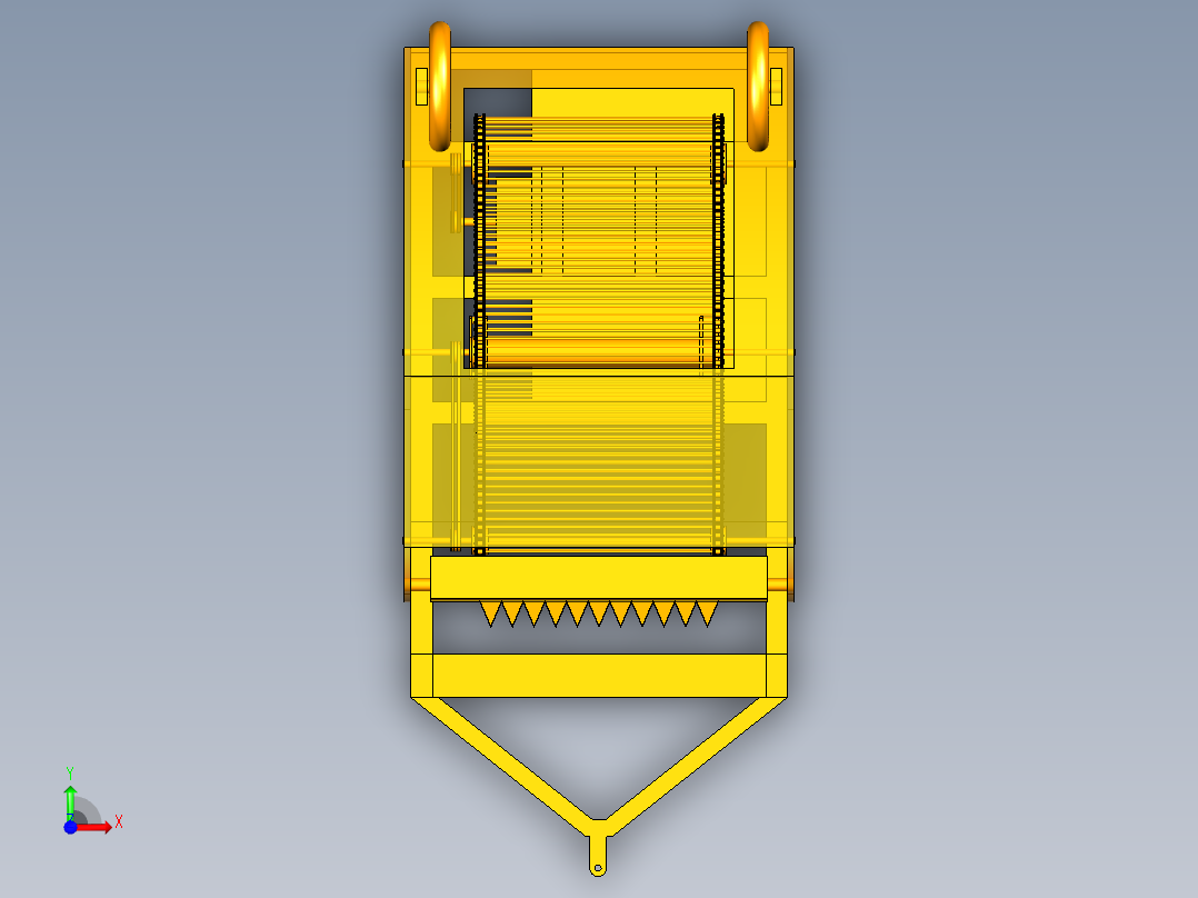 马铃薯红薯收获机三维UG模型前视图