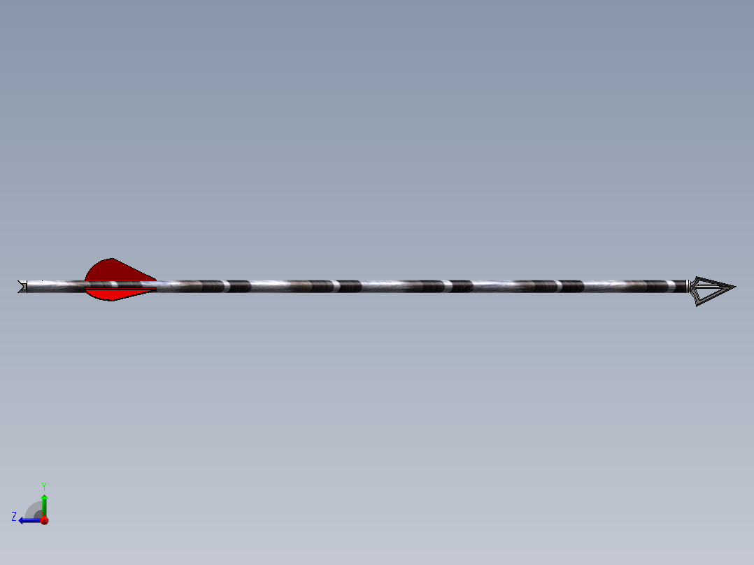 18寸碳箭右视图