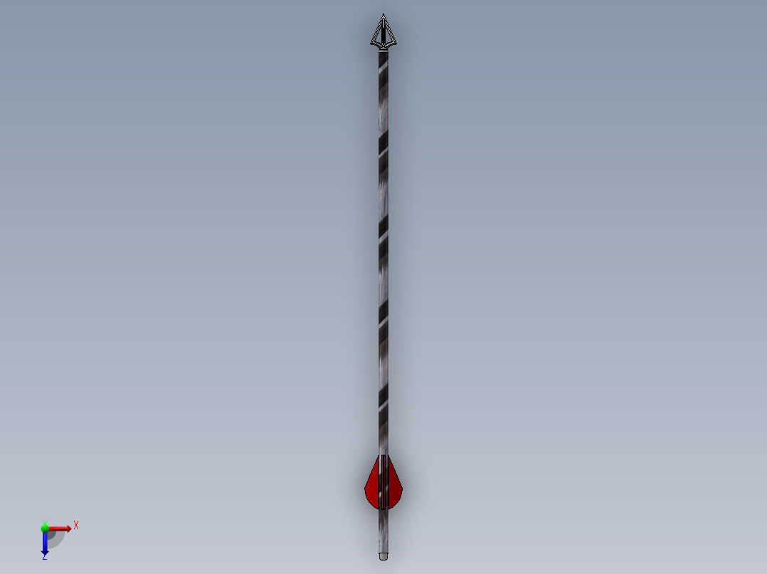 18寸碳箭俯视图