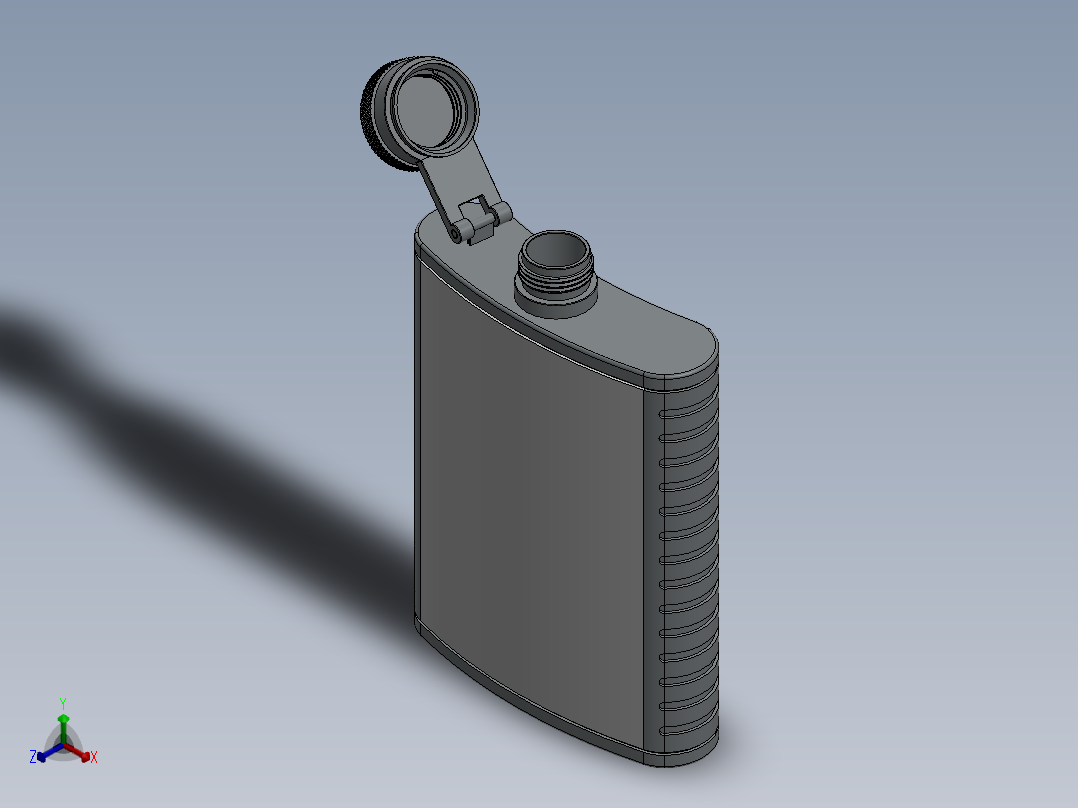 瓶盖、盖子(60)正等轴测图