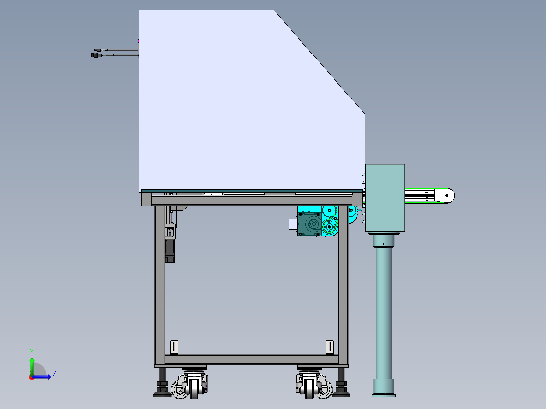 自动上料机sw18左视图
