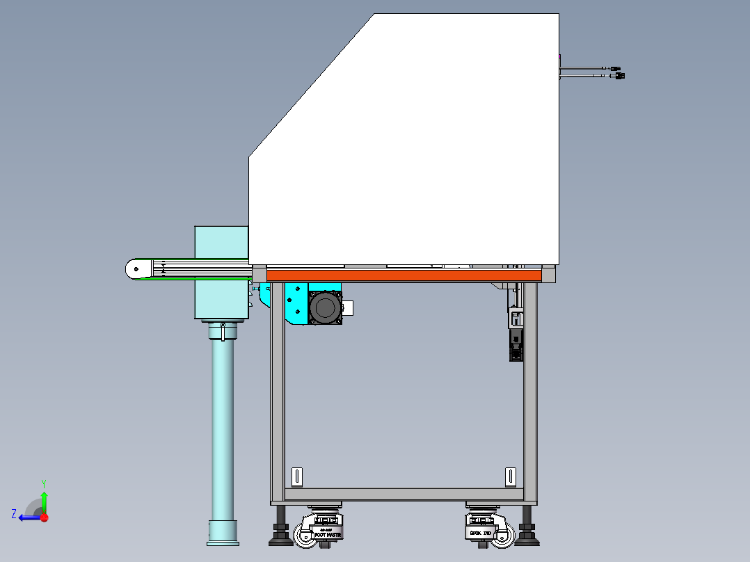 自动上料机sw18右视图