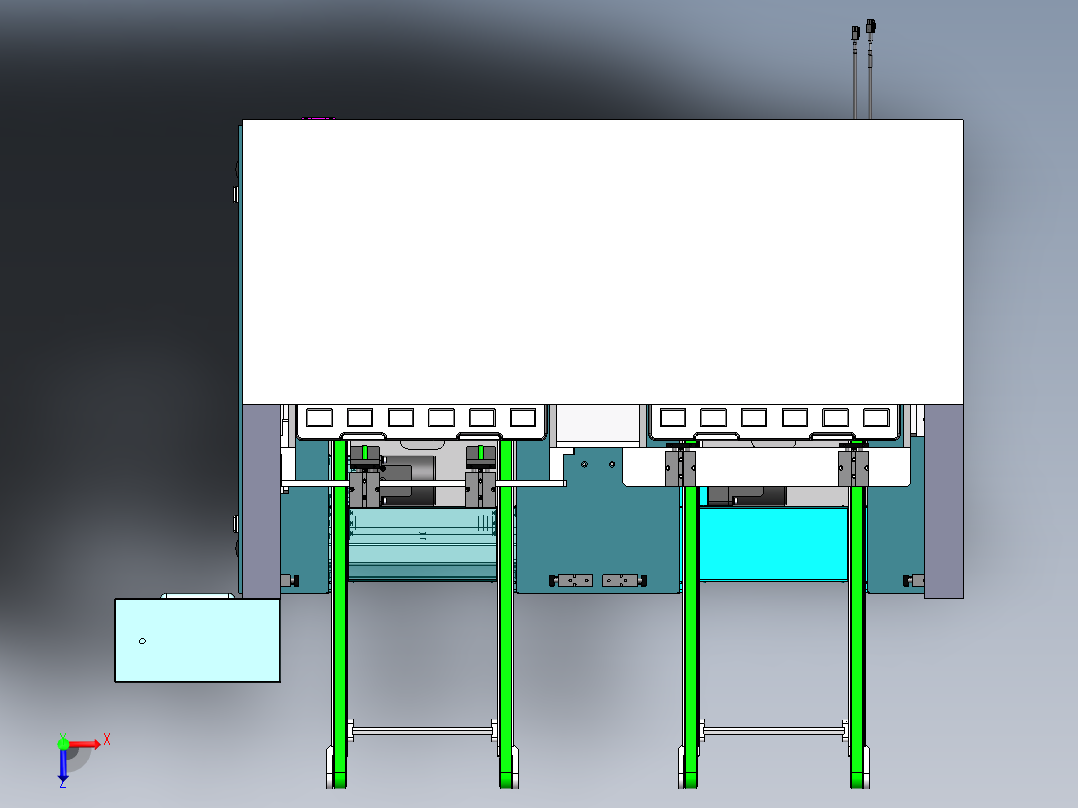 自动上料机sw18俯视图
