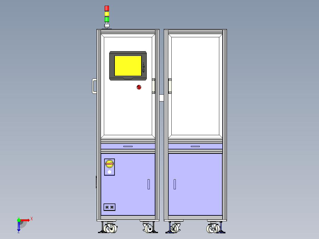 药瓶侧身扫码抓取称重设备X_T俯视图
