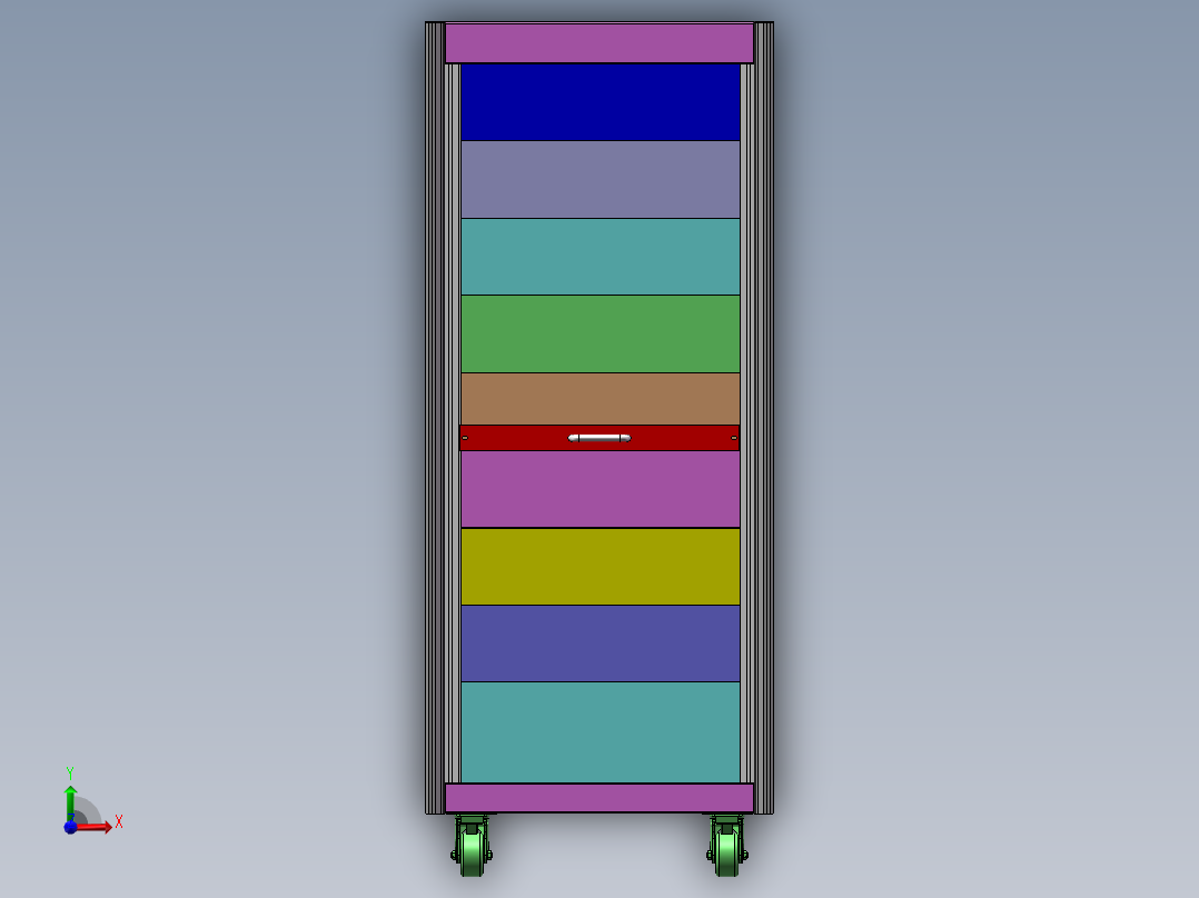 电控机柜前视图