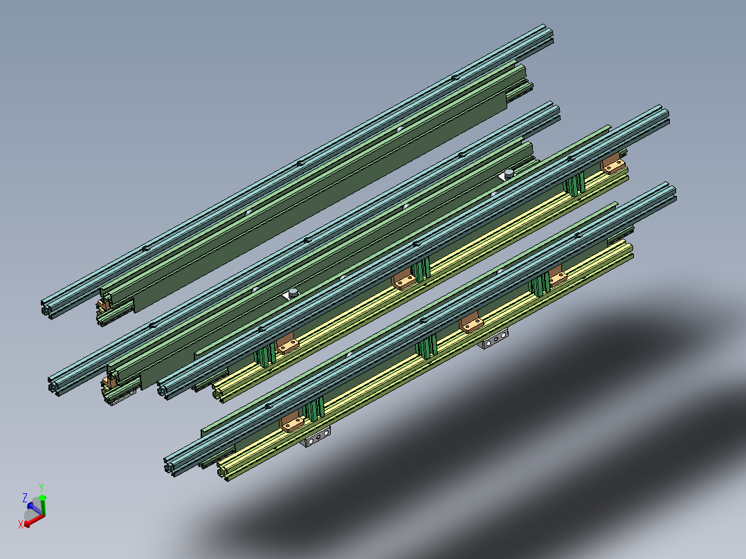 双层链条输送机构