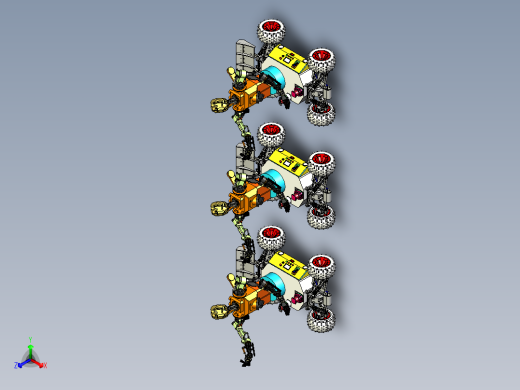 带有小车底盘的自主移动仿生机器人