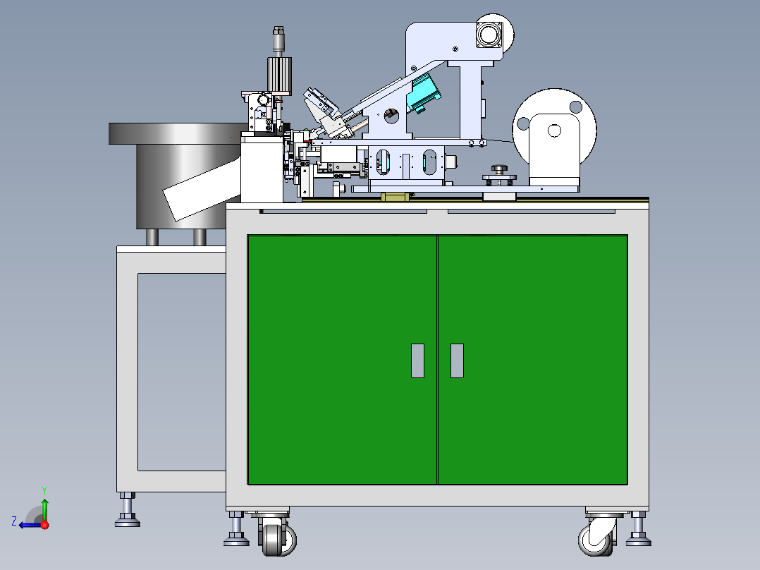 SMA-18微型电机轴自动压入机右视图