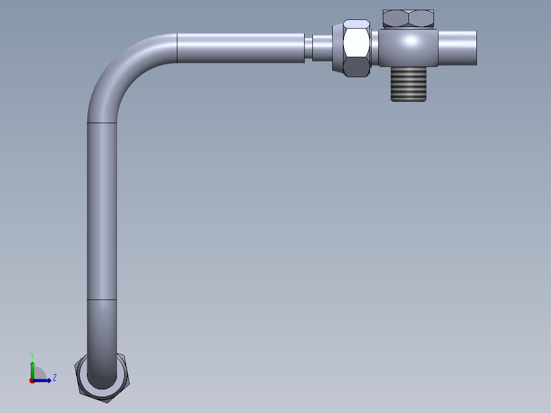 管道和班卓琴配件左视图