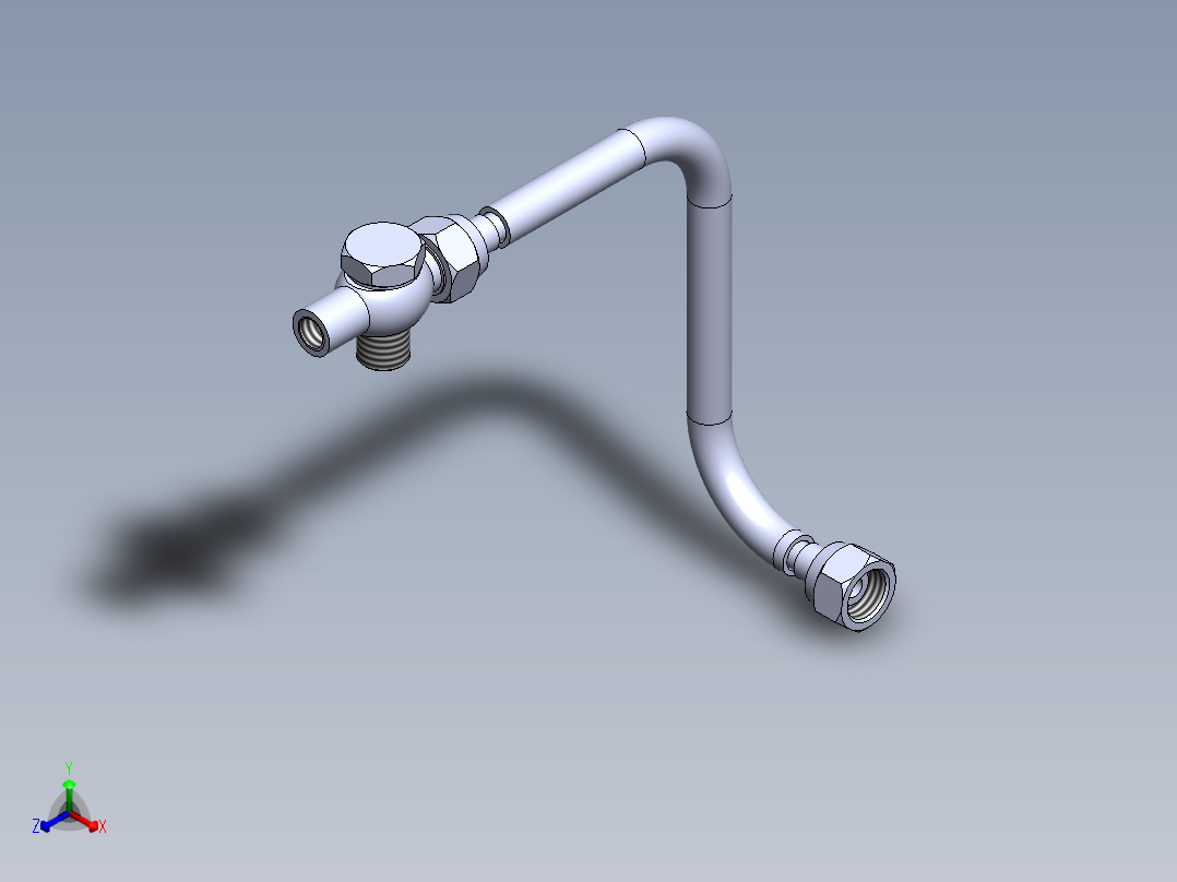 管道和班卓琴配件正等轴测图