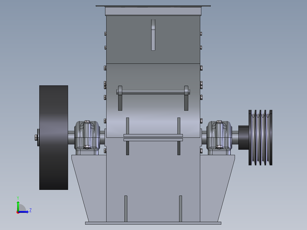破碎机、锤磨机左视图