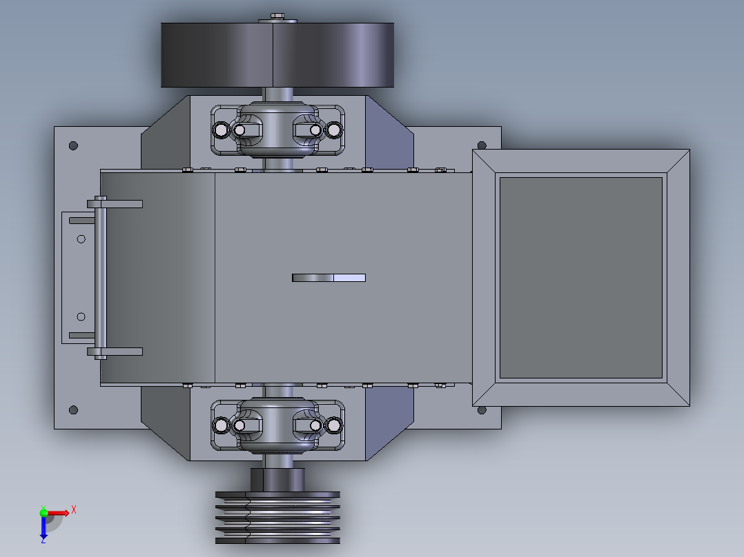 破碎机、锤磨机俯视图