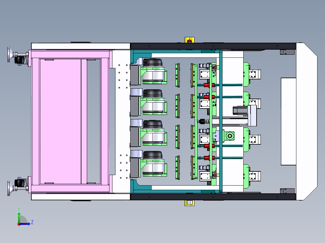 多向外观检测设备step左视图