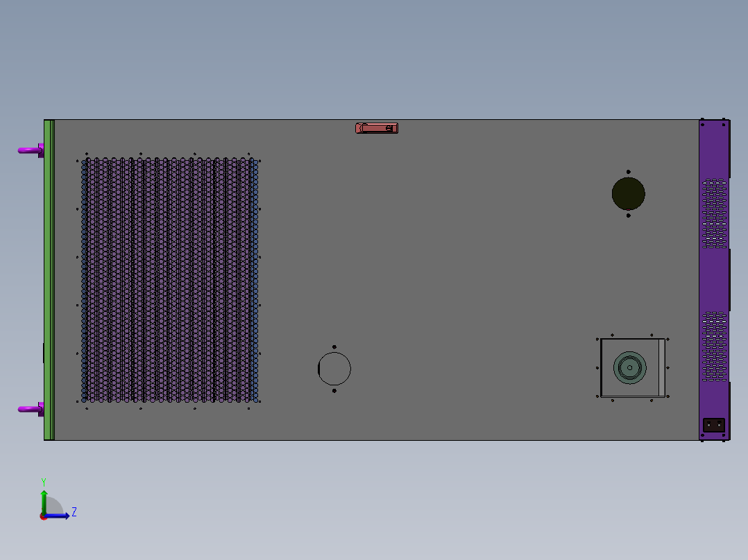 工商业储能一体机(125kw261kwh_PACK箱1P52S)左视图
