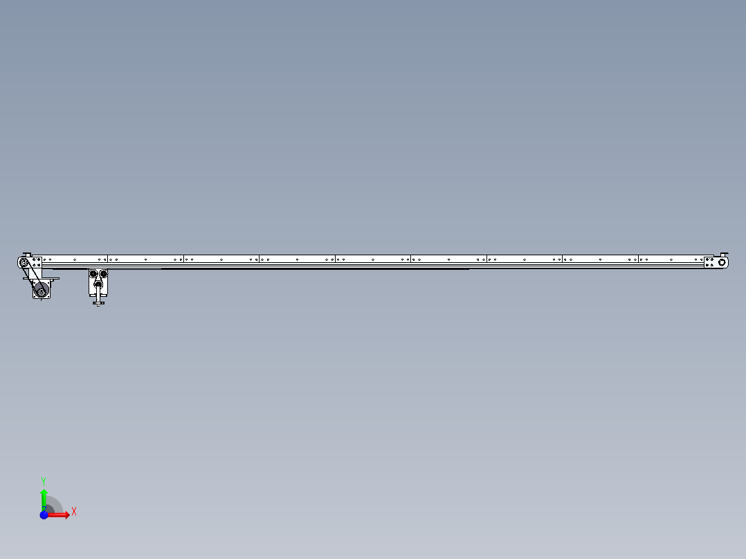 超窄皮带机（细长）前视图