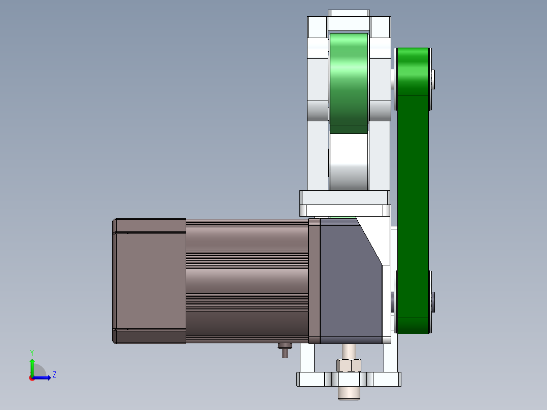 超窄皮带机（细长）左视图