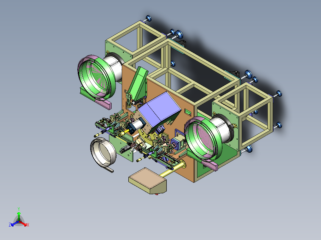 圆盖自动组装机正等轴测图