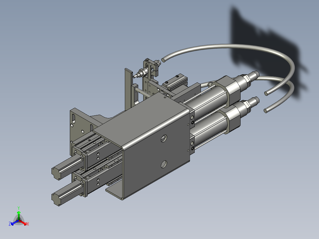 压力脉冲注液工具正等轴测图